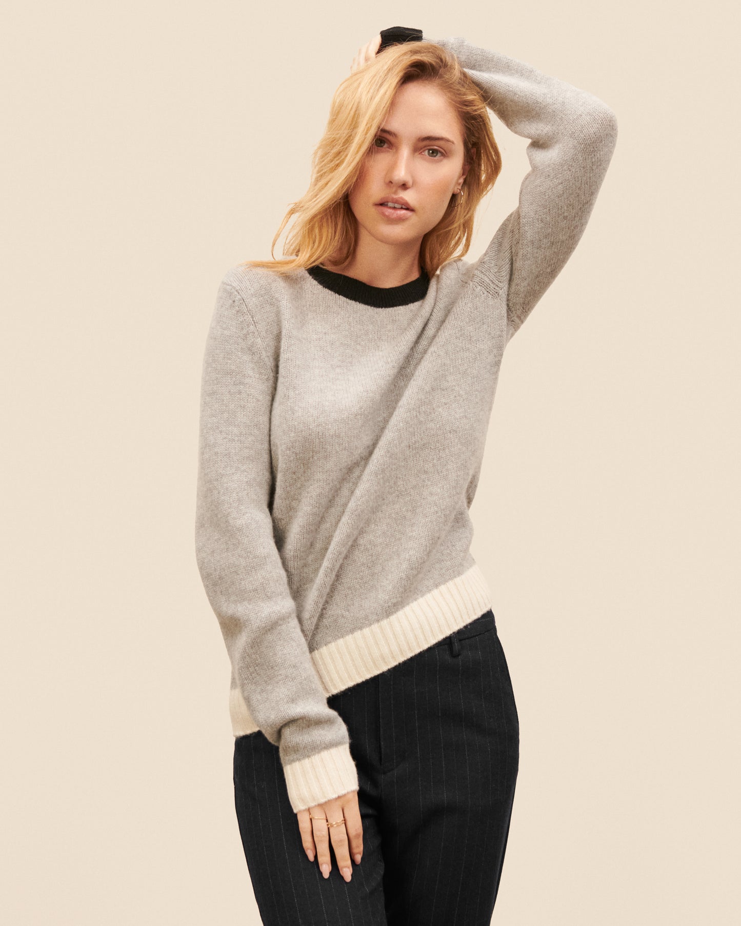 Covent Garden grey chine sweater