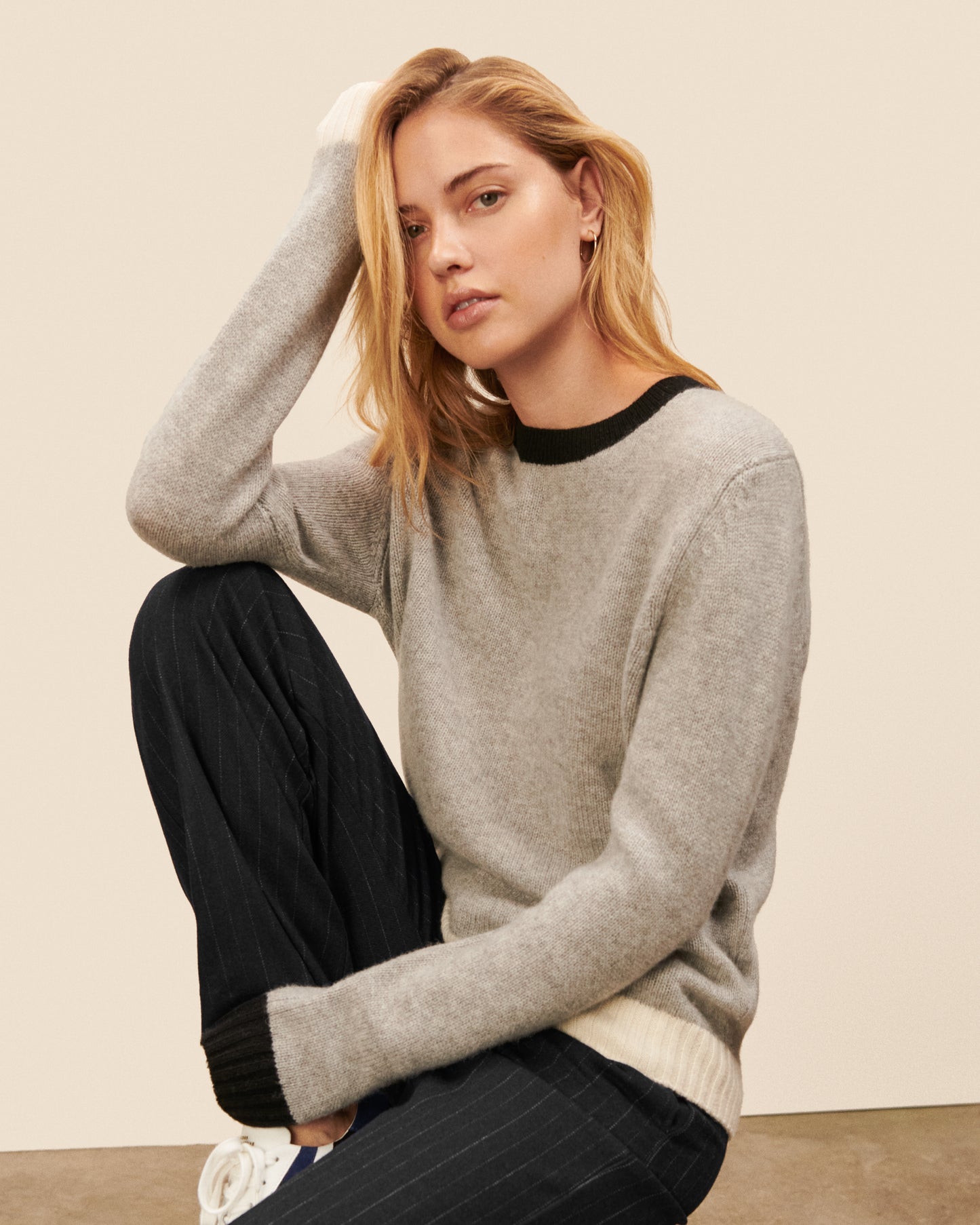 Covent Garden grey chine sweater