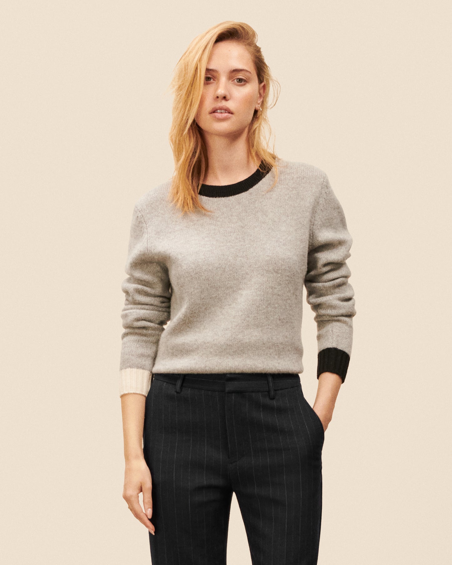 Covent Garden grey chine sweater