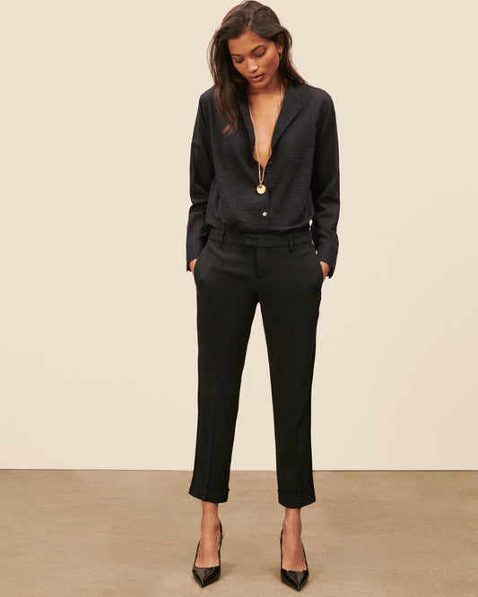 Claude Tuxedo Pants - Black