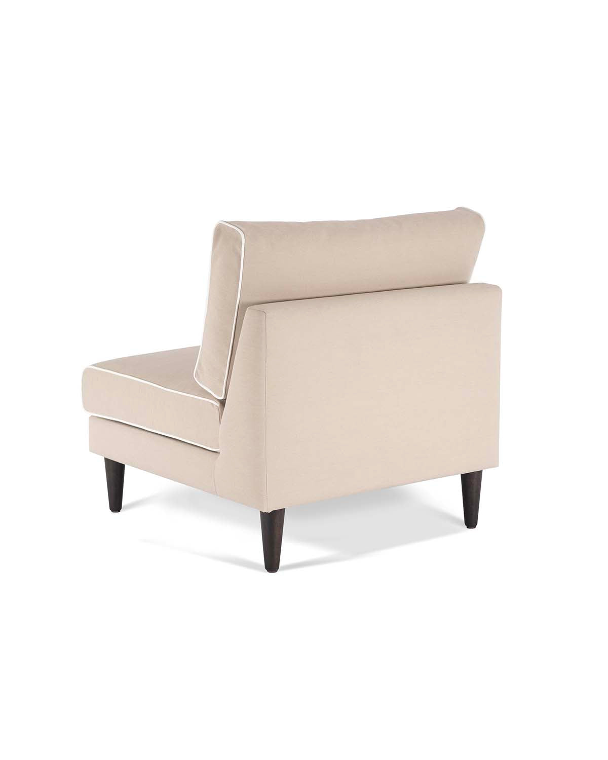 Noa armchair - Beige / White