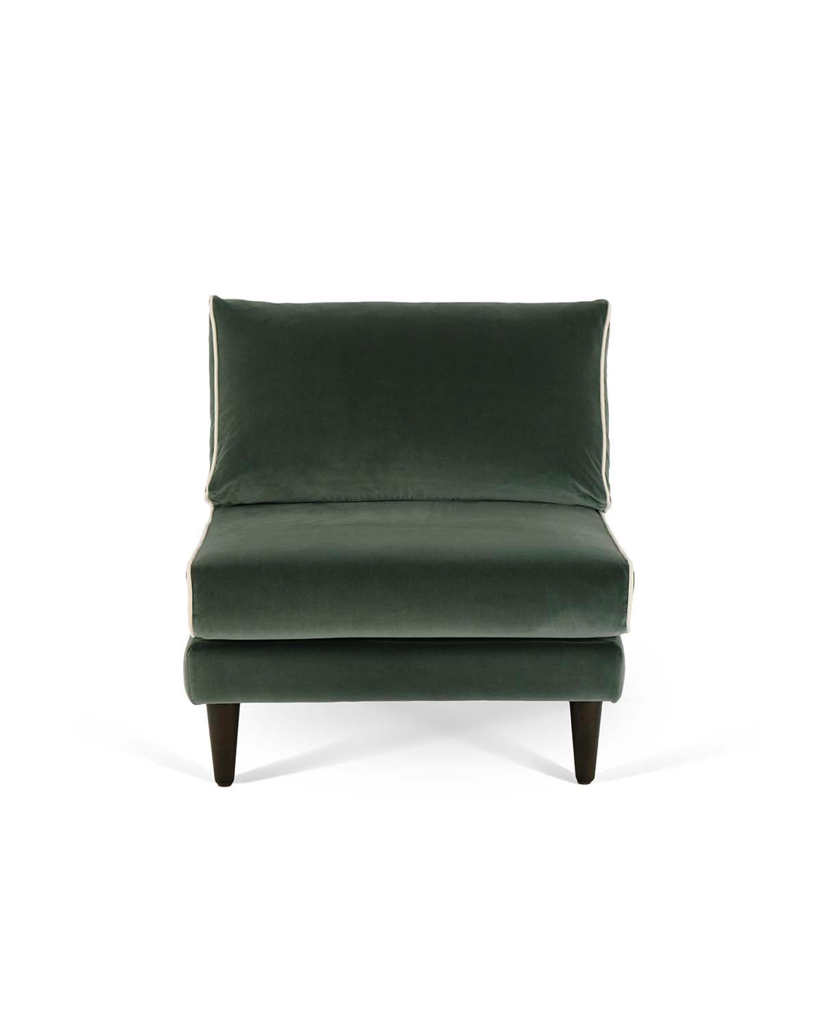 Noa Green Armchair - Green / Black