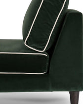 Noa Green Armchair - Green / Black