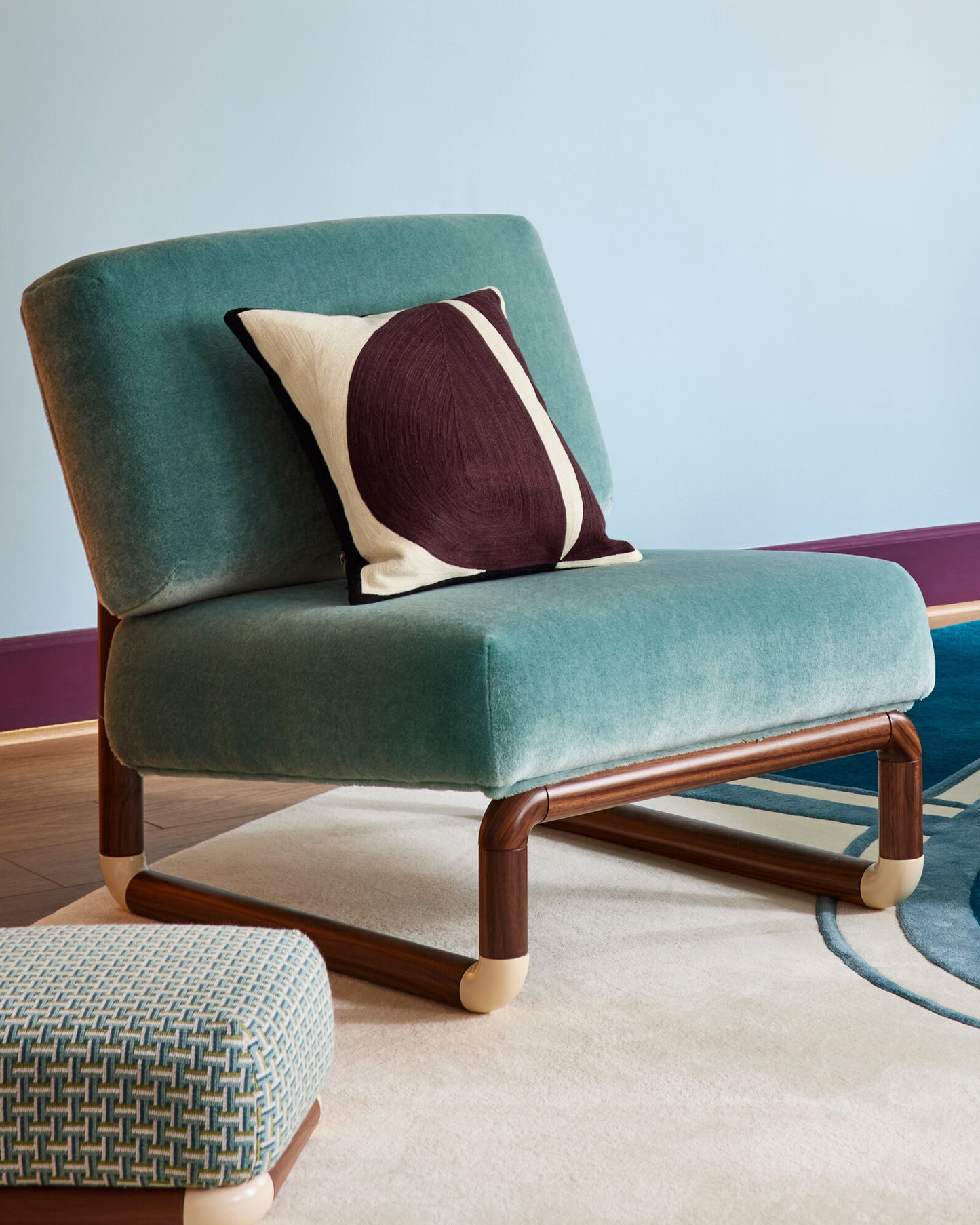 Nico armchair - Aqua