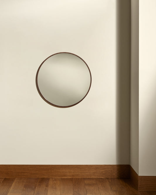 Miroir Bulle - Noyer