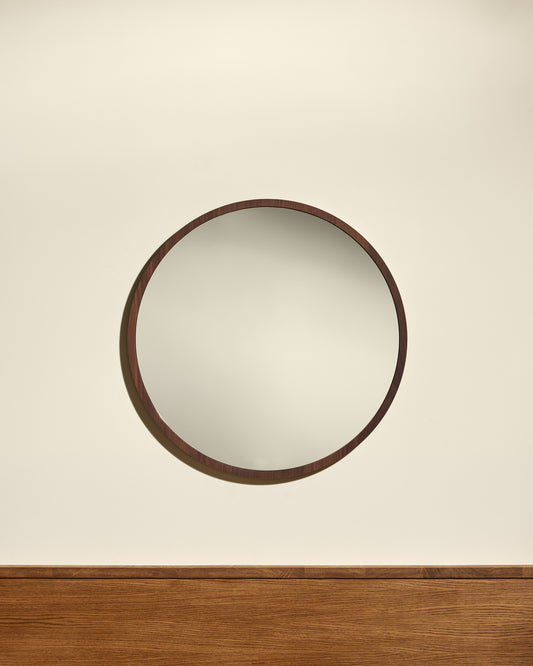 Miroir Bulle - Noyer