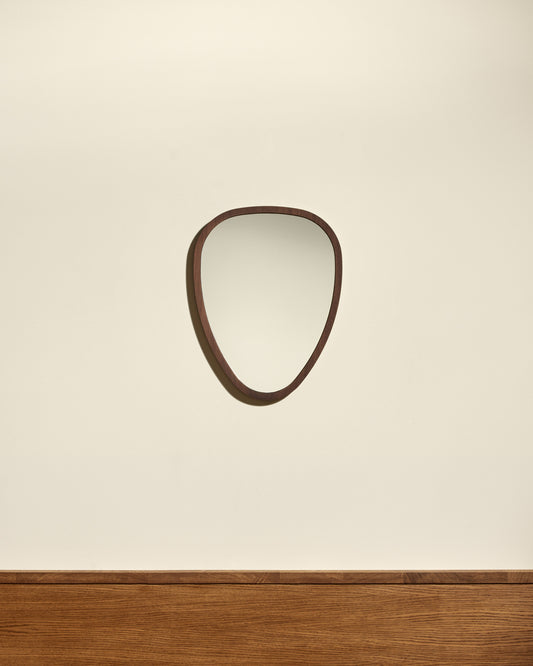 Ovo Mirror - Walnut