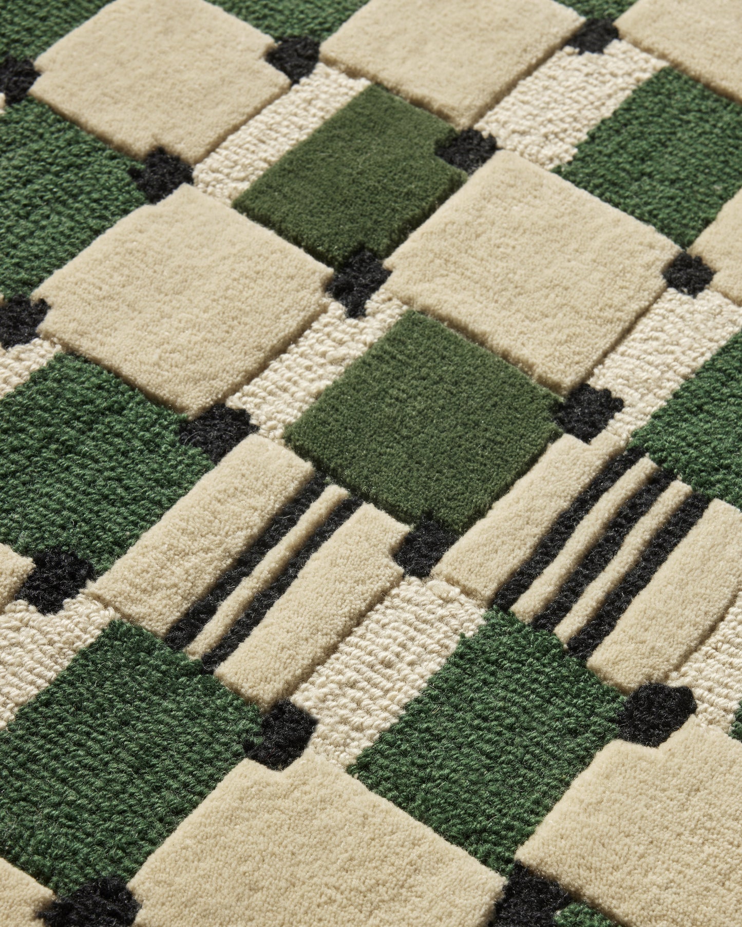 Tapis Damier - Cactus