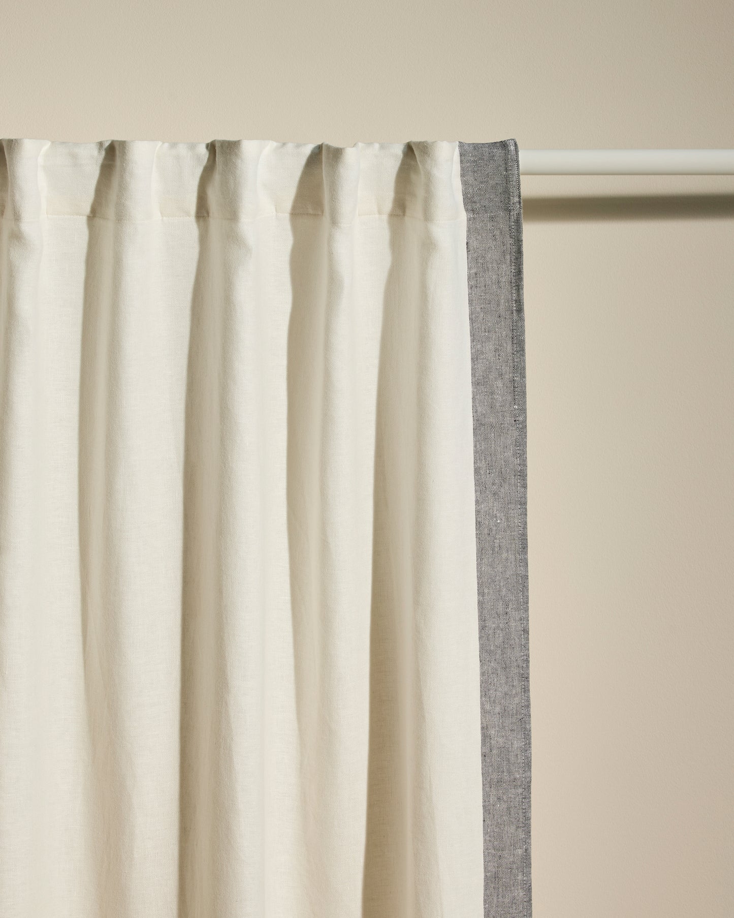 Ava Woven Band Curtain - Jasmine