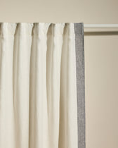 Ava Woven Band Curtain - Jasmine