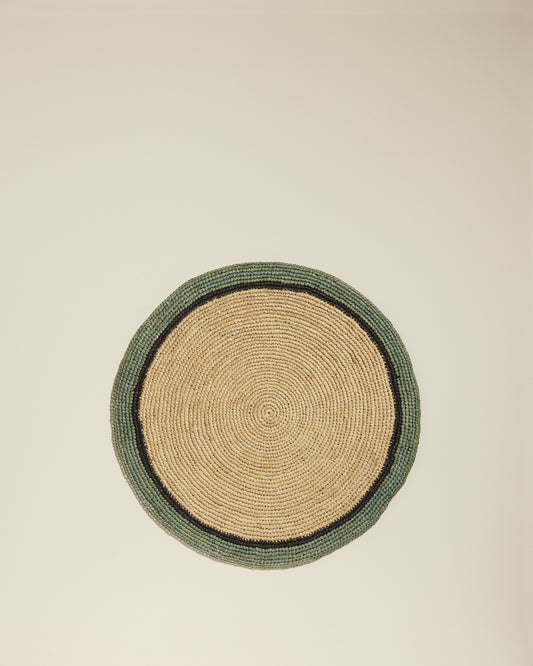 Globe Placemat - Natural / Celadon