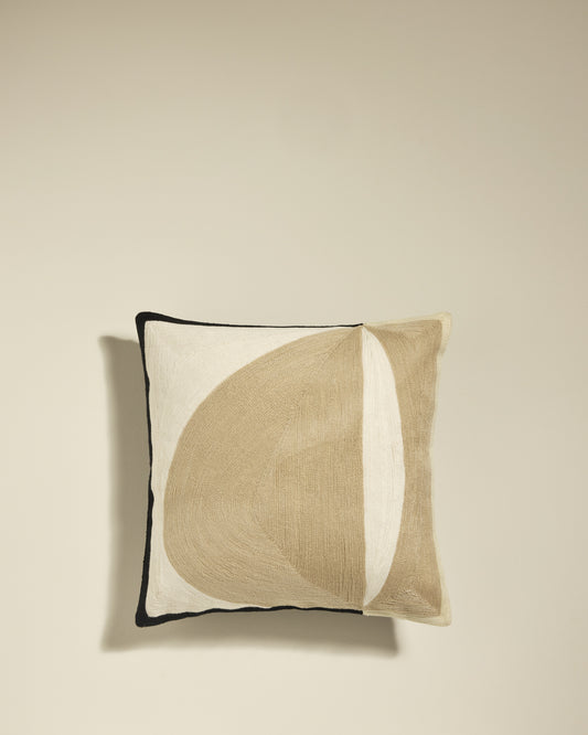 Abstract Cushion - Nude