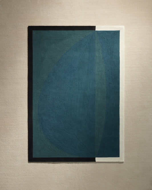 Abstract Rug - Sarah Blue