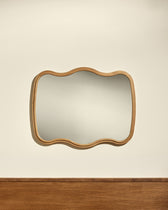 Noto 3 Waves Mirror - Oak