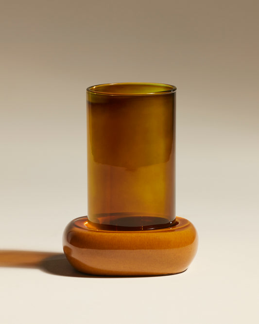 Gemini Tealight Holder - Amber