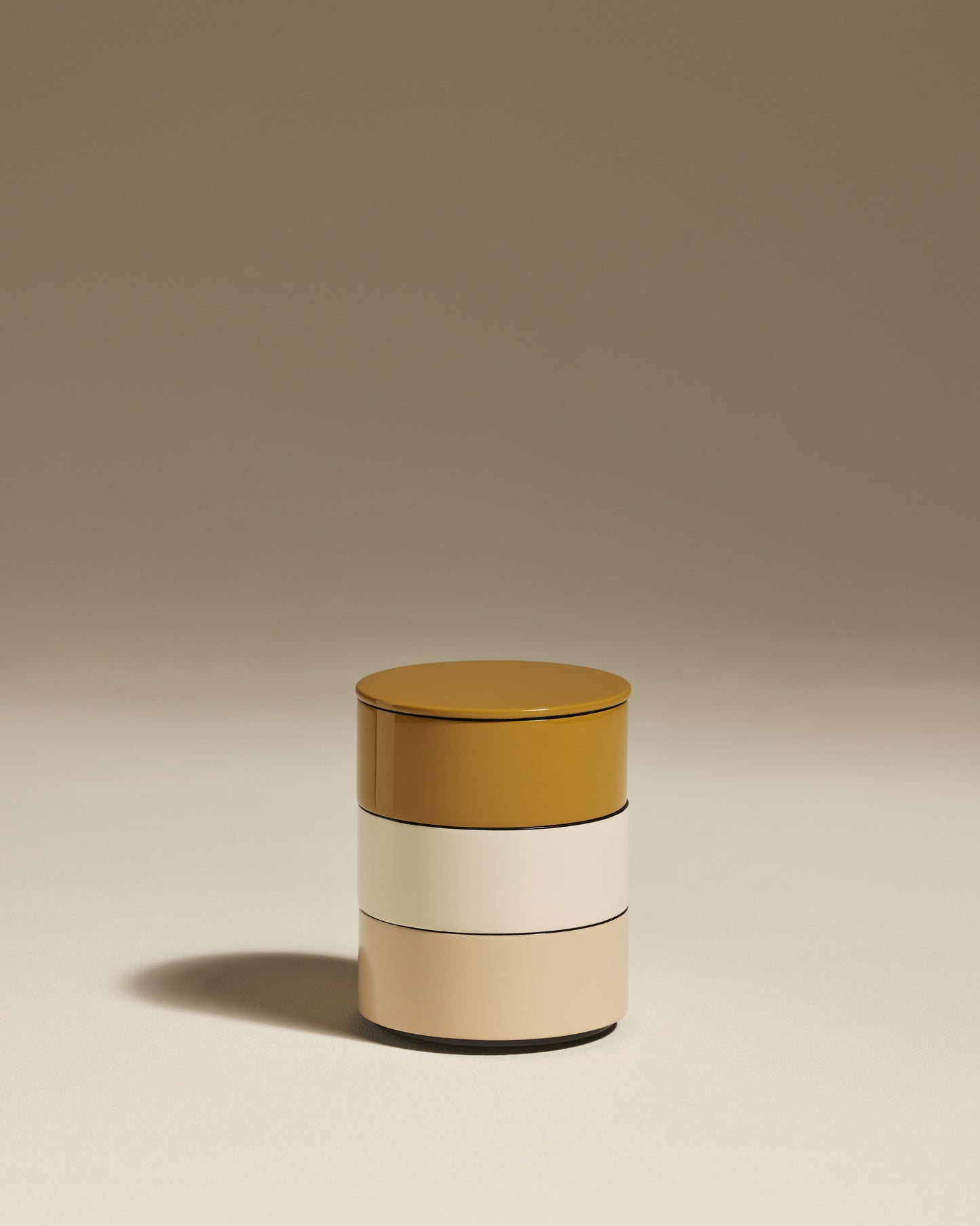 Totem Round Jewelry Box - Ochre