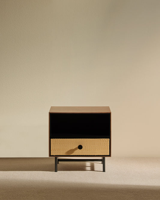 Essence Bedside Table - Walnut