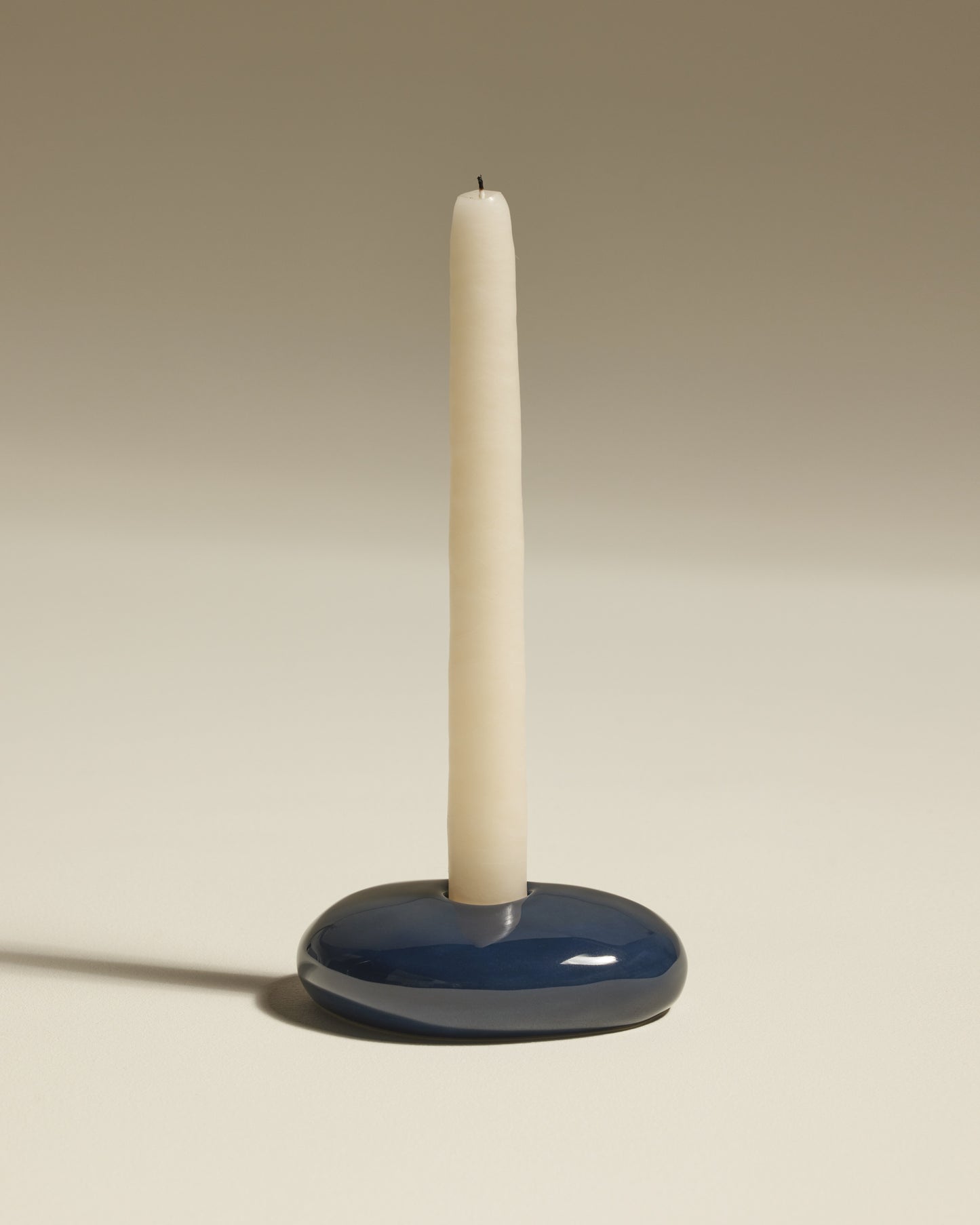 Stone Candle Holder - Blue Black