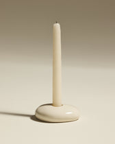 Stone Candle Holder - Ecru