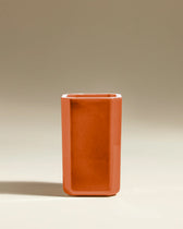 Faceted Vase - Paprika