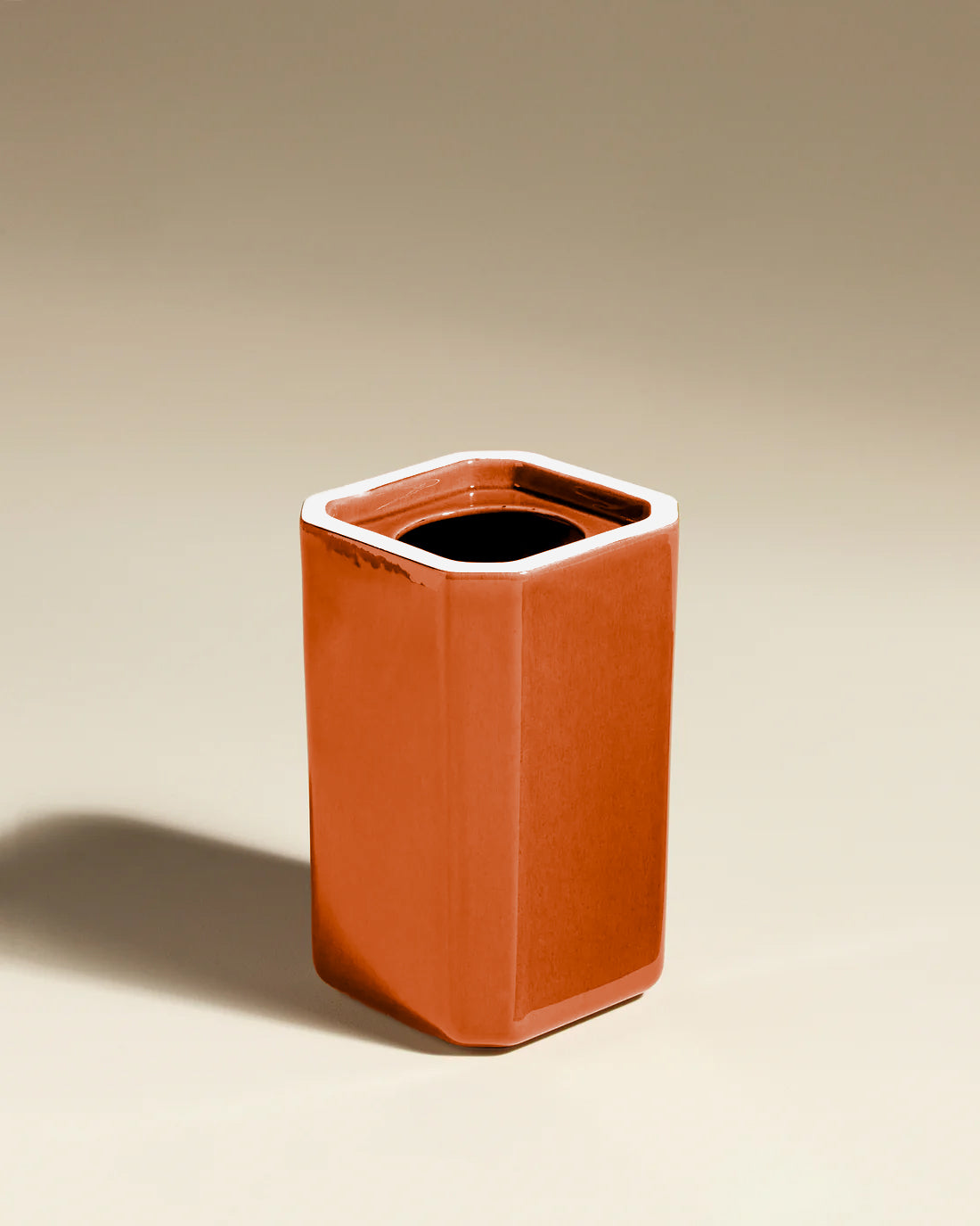 Faceted Vase - Paprika