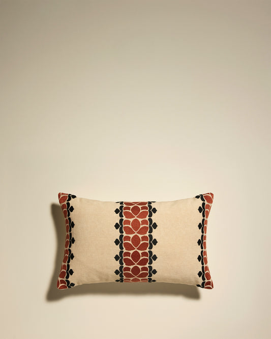 Coussin Flore - Terracotta