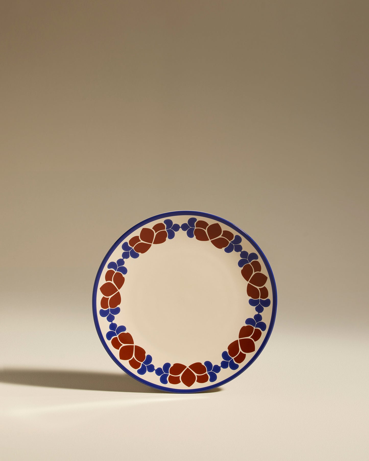 Assiette plate Flore - Outremer