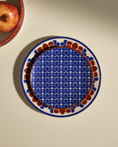 Assiette plate Flore - Outremer