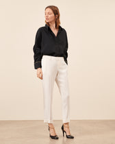 Pantalon Smoking Claude Court - Blanc