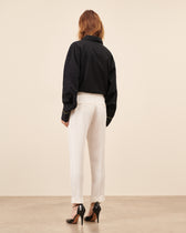 Pantalon Smoking Claude Court - Blanc