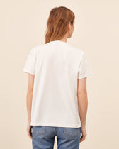 Monogram T-shirt - White / Sarah Blue