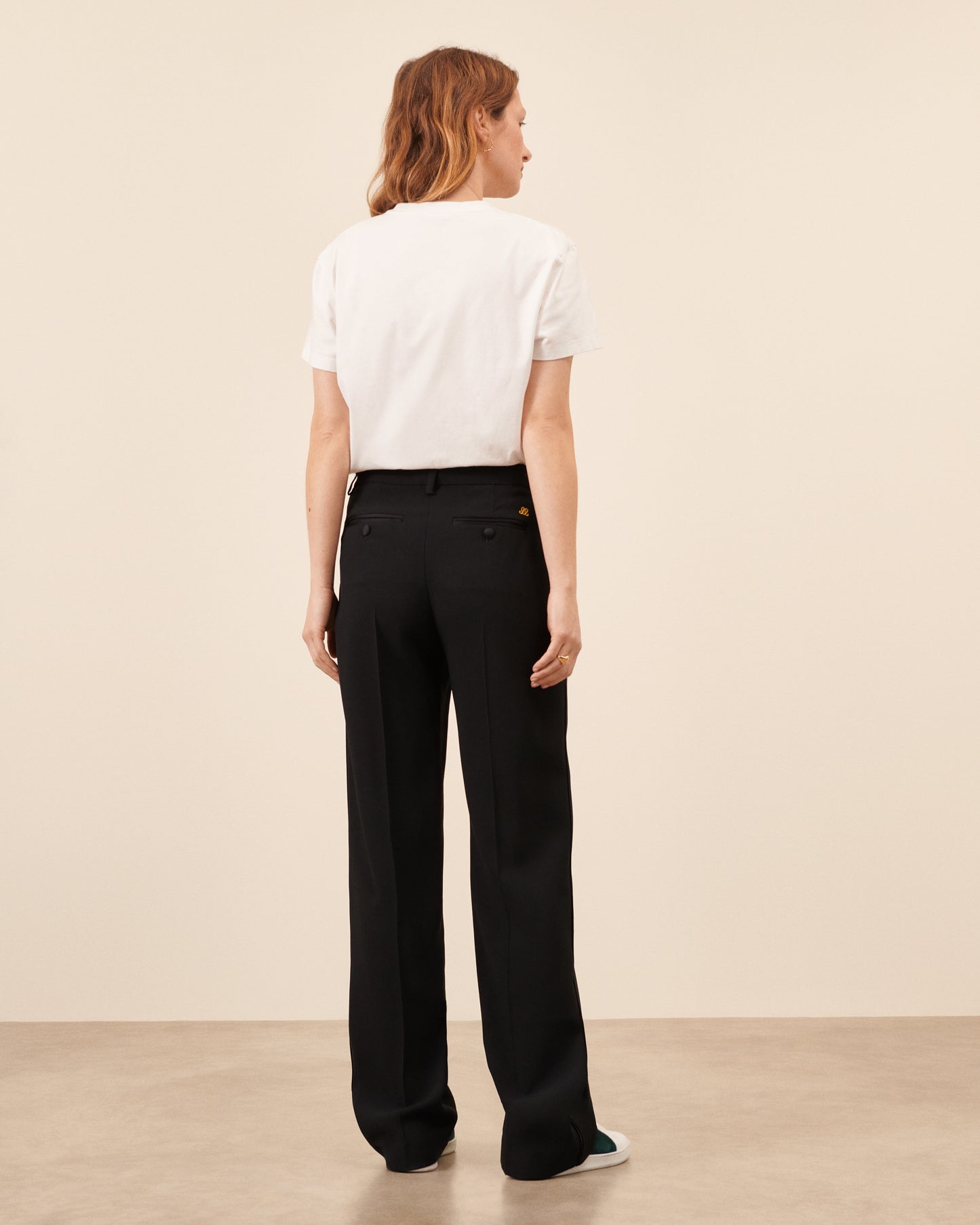 Iena Pleated Smoking Pants - Black