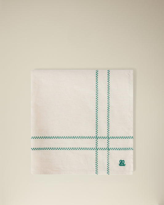 Serviette de table Libra - Vert Forêt